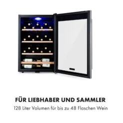 Vinamour 48 Uno Weinkühlschrank 128l 48Fl 3 Einschübe 4-18°C -Klarstein Verkaufsgeschäft 10035066 de 0005 logo
