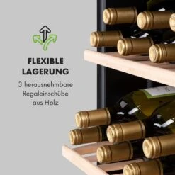 Vinamour 48 Uno Weinkühlschrank 128l 48Fl 3 Einschübe 4-18°C -Klarstein Verkaufsgeschäft 10035066 de 0007 logo