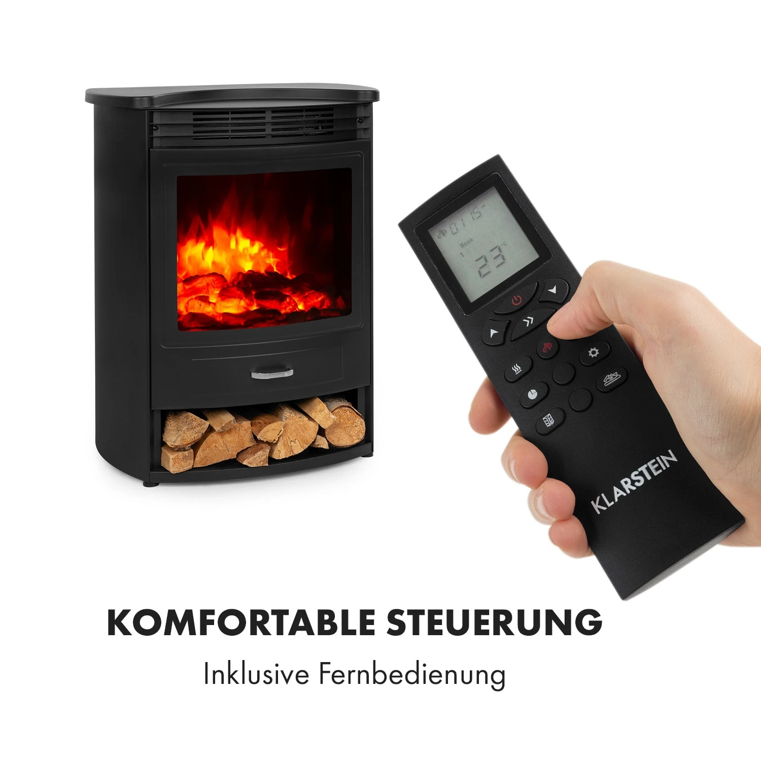Bormio S Smart Elektrokamin 950/1900W Thermostat Wochentimer 7 Bormio S Smart Elektrokamin 950/1900W Thermostat Wochentimer – Bild 5