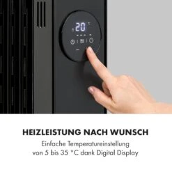 Thermaxx Heatstream Ölradiator 2500W 5-35 °C, 24h-Timer -Klarstein Verkaufsgeschäft 10035109 de 0003 logo