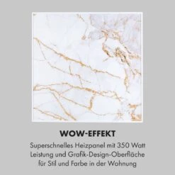 Wonderwall Air Art Smart Infrarotheizung 60x60cm 350W Wandinstallation App-Steuerung Marmor I -Klarstein Verkaufsgeschäft 10035115 de 0005 logo