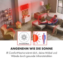 Wonderwall Air Art Smart Infrarotheizung 60x60cm 350W Wandinstallation App-Steuerung Marmor II -Klarstein Verkaufsgeschäft 10035118 de 0003 logo
