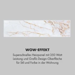 Wonderwall Air Art Smart Infrarotheizung 60x60cm 350W Wandinstallation App-Steuerung Marmor II -Klarstein Verkaufsgeschäft 10035118 de 0005 logo
