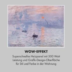 Wonderwall Air Art Smart Infrarotheizung 80x60cm 500W Wandmontage Sonnenaufgang -Klarstein Verkaufsgeschäft 10035125 de 0005 logo