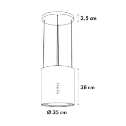 Barett Inselabzugshaube Ø35cm Umluft 558 M³/h LED Aktivkohlefilter 20 Barett Inselabzugshaube Ø35cm Umluft 558 M³/h LED Aktivkohlefilter -Klarstein Verkaufsgeschäft 10035165 yy 0009 logo