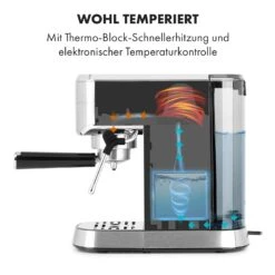 Futura Espressomaker 20 Bar 1450 Watt 20 Bar Wassertank: 1,25 Liter Rostfreier Edelstahl 14 Futura Espressomaker 20 Bar 1450 Watt 20 Bar Wassertank: 1,25 Liter Rostfreier Edelstahl -Klarstein Verkaufsgeschäft 10035183 de 0003 logo