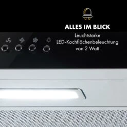 Contempo Unterbau-Dunstabzugshaube 90cm 175m³/h LED Edelstahl Acryl -Klarstein Verkaufsgeschäft 10035185 de 0006 logo