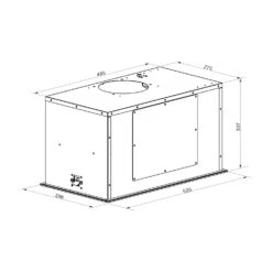 Hektor Brilliant Edition Lüfterbaustein 52 Cm 506 M³/h Touch Glas -Klarstein Verkaufsgeschäft 10035186 yy 0007 logo Klarstein Hektor Brilliant Edition Luefterbaustein