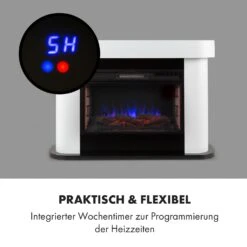 Aargau Smart Elektrischer Kamin 1000/2000W LED 18-27 °C Wochentimer -Klarstein Verkaufsgeschäft 10035204 de 0010 logo