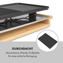 Tournedo Raclette 1200W Aluminiumguss 8 Personen Holz-Dekor -Klarstein Verkaufsgeschäft 10035219 de 0007 logo