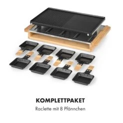 Tournedo Raclette 1200W Aluminiumguss 8 Personen Holz-Dekor -Klarstein Verkaufsgeschäft 10035219 de 0008 logo