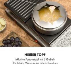 Fonduelette XL 3-in-1 Raclettegrill Fondue Naturstein 1650W 12 Pers -Klarstein Verkaufsgeschäft 10035220 de 0004 logo