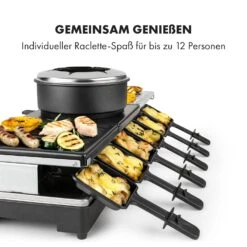 Fonduelette XL 3-in-1 Raclettegrill Fondue Naturstein 1650W 12 Pers -Klarstein Verkaufsgeschäft 10035220 de 0005 logo