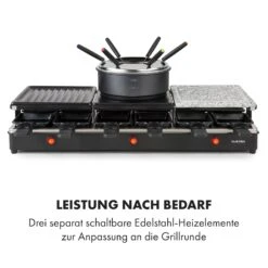 Fonduelette XL 3-in-1 Raclettegrill Fondue Naturstein 1650W 12 Pers -Klarstein Verkaufsgeschäft 10035220 de 0006 logo