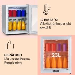 Brooklyn 24 Mini-Kühlschrank Glastür LED Ablage 12 Brooklyn 24 Mini-Kühlschrank Glastür LED Ablage -Klarstein Verkaufsgeschäft 10035224 de 0004 usp