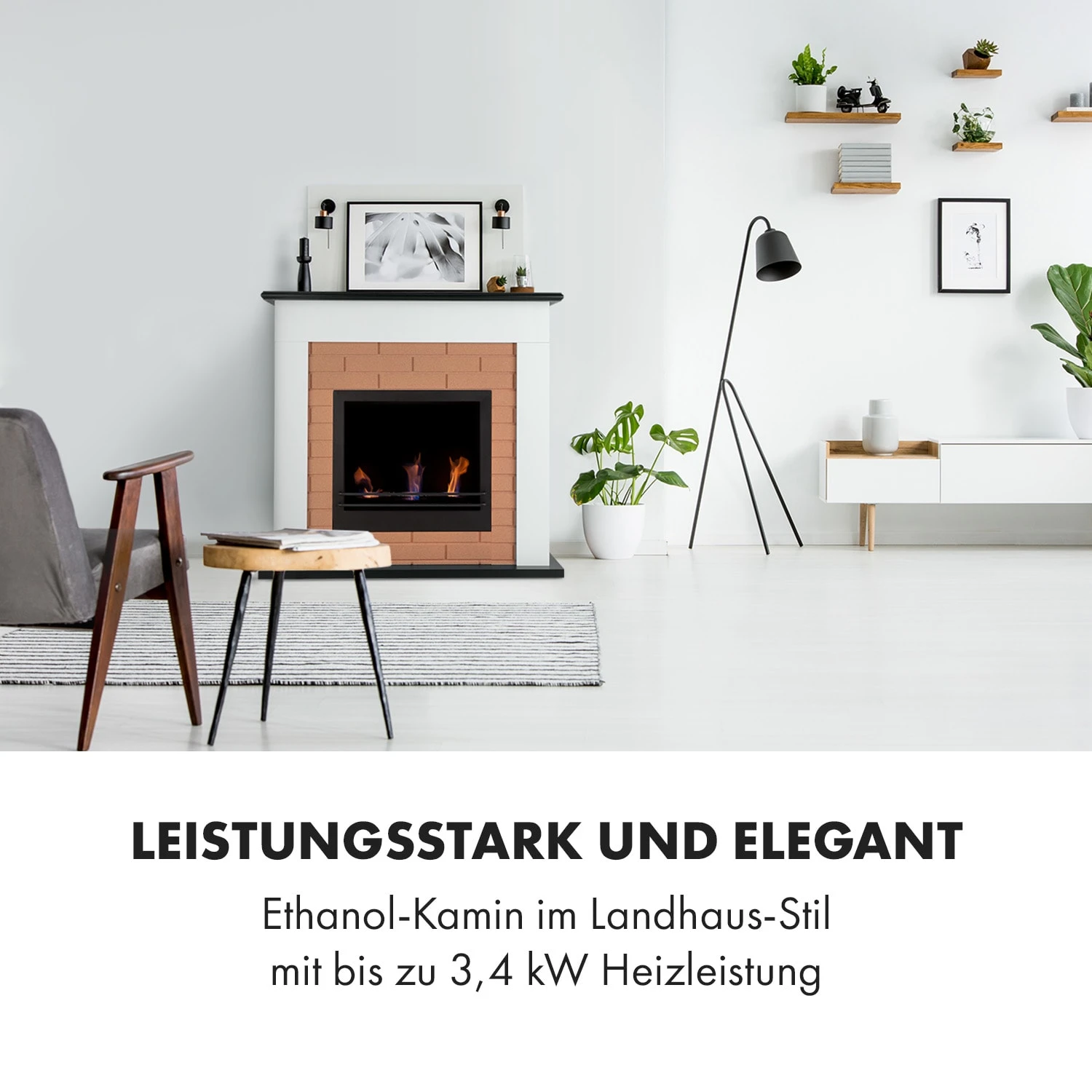 Phantasma Brickline Ethanol-Kamin 3,4 KW Backstein-Optik MDF 4 Phantasma Brickline Ethanol-Kamin 3,4 KW Backstein-Optik MDF – Bild 2