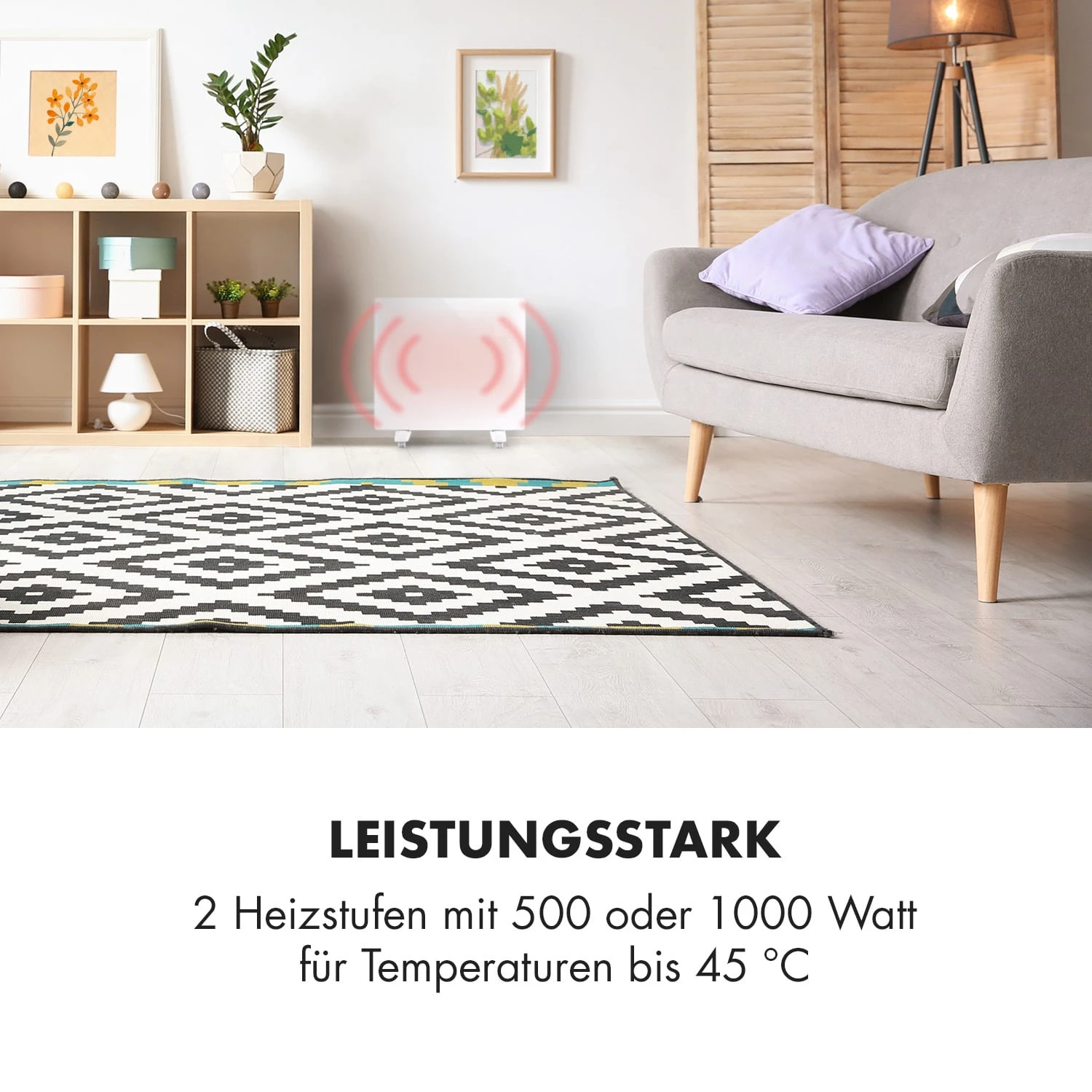 Bornholm Single Smart Konvektionsheizgerät 1000 W App-Steuerung 4 Bornholm Single Smart Konvektionsheizgerät 1000 W App-Steuerung – Bild 2