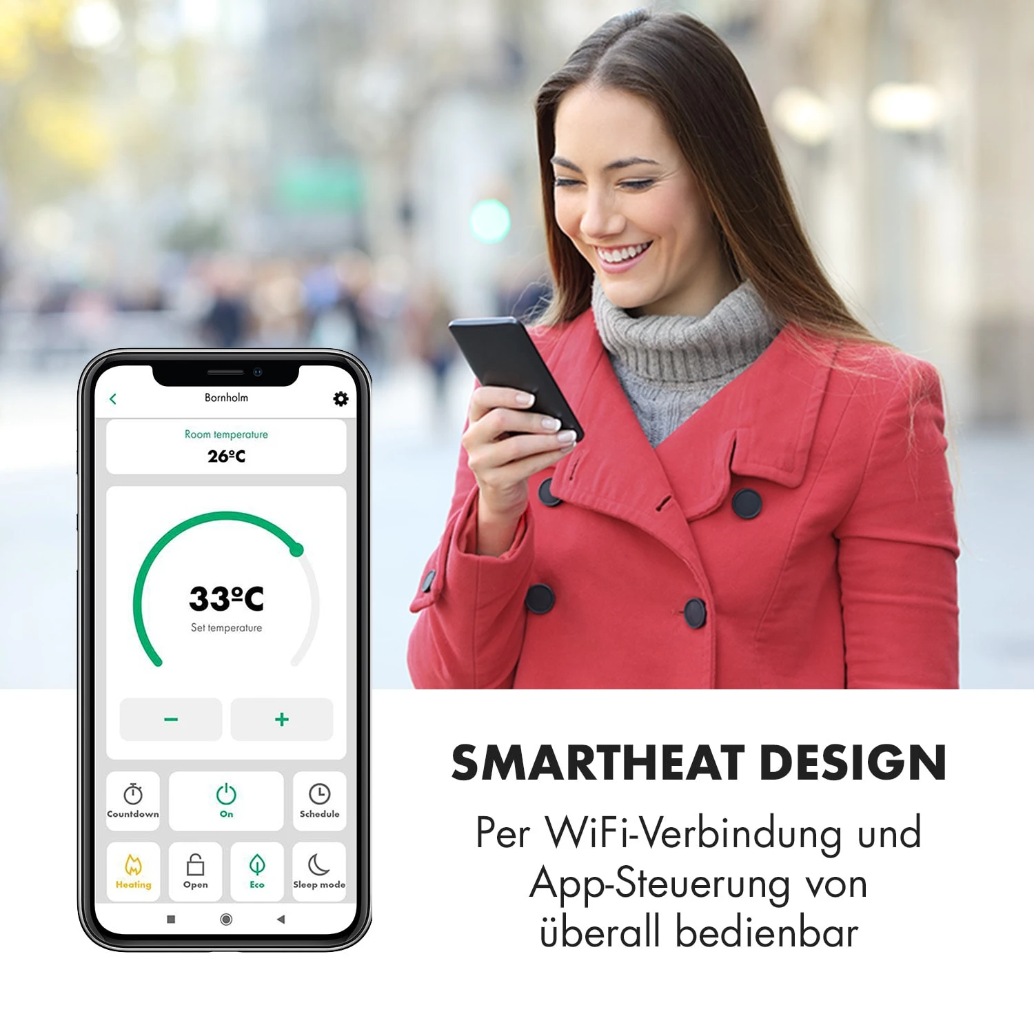 Bornholm Single Smart Konvektionsheizgerät 1000 W App-Steuerung 9 Bornholm Single Smart Konvektionsheizgerät 1000 W App-Steuerung – Bild 7