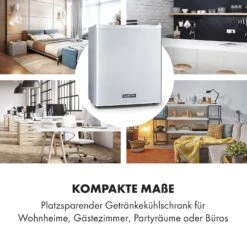 Happy Hour Minibar 5-15°C EEK G Lautlos 23dB LED-Licht -Klarstein Verkaufsgeschäft 10035240 de 0003 logo