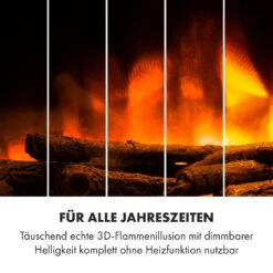 Heat 'n Beat Elektrischer Kamin 900/1800W LED Bluetooth-Speaker Flammenillusion -Klarstein Verkaufsgeschäft 10035262 de 0007 logo