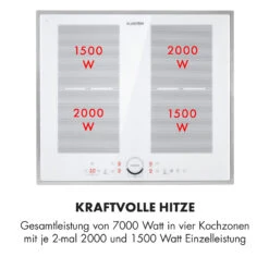 Delicatessa 60 Prime Induktionskochfeld 4 Zonen 7000W Timer -Klarstein Verkaufsgeschäft 10035267 de 0004 logo