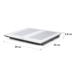 Delicatessa 60 Prime Induktionskochfeld 4 Zonen 7000W Timer -Klarstein Verkaufsgeschäft 10035267 yy 0011 logo Klarstein Delicatessa 60 Prime Kochfeld weiss