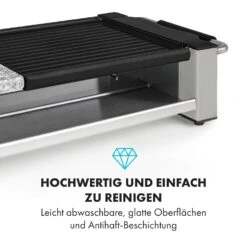 Bistecca Raclette 1200W Metall / Stein 8 Personen Kontroll-LED -Klarstein Verkaufsgeschäft 10035293 de 0003 logo