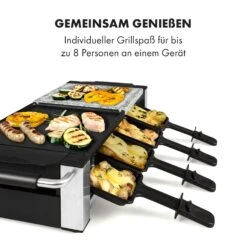 Bistecca Raclette 1200W Metall / Stein 8 Personen Kontroll-LED -Klarstein Verkaufsgeschäft 10035293 de 0005 logo