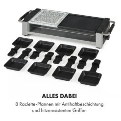 Bistecca Raclette 1200W Metall / Stein 8 Personen Kontroll-LED -Klarstein Verkaufsgeschäft 10035293 de 0006 logo