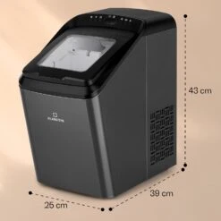 Partytime Eiswürfelmaschine Klareis 15kg/24h Edelstahl -Klarstein Verkaufsgeschäft 10035295 yy 0011 dimensions