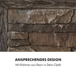 Alpbach Elektrischer Kamin 1800W 2 Heizstufen 65 Cm Stein-Optik -Klarstein Verkaufsgeschäft 10035314 de 0005 logo