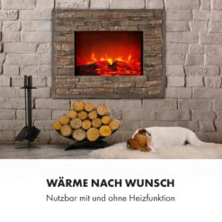 Alpbach Elektrischer Kamin 1800W 2 Heizstufen 65 Cm Stein-Optik -Klarstein Verkaufsgeschäft 10035314 de 0006 logo