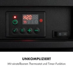 Carinthia Elektrokamin 1800W LED Wochentimer Fernbedienung Heizer -Klarstein Verkaufsgeschäft 10035316 de 0004 logo