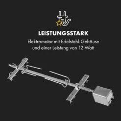 Sauenland Survivor Spanferkelgrill Drehspieß 12W 70kg Max. Edelstahl -Klarstein Verkaufsgeschäft 10035372 de 0006 logo