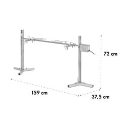 Sauenland Survivor Spanferkelgrill Drehspieß 12W 70kg Max. Edelstahl -Klarstein Verkaufsgeschäft 10035372 yy 0008 logo Klarstein Spanferkelgrill Sauenland Survivor