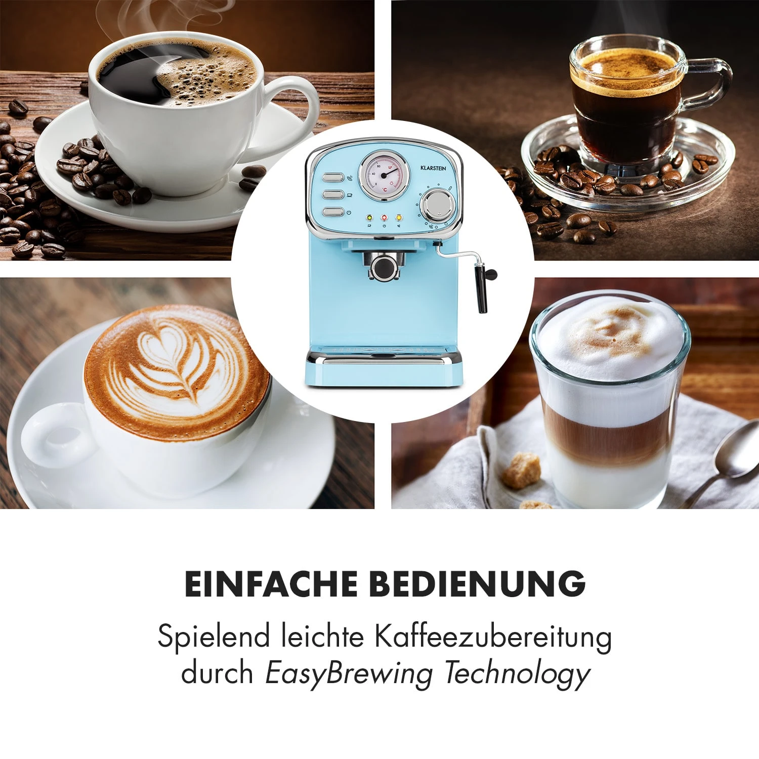 Espressionata Gusto Espressomaschine 1100W 15 Bar Druck 6 Espressionata Gusto Espressomaschine 1100W 15 Bar Druck – Bild 4