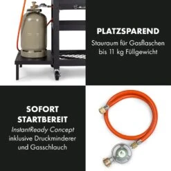 Kingsville Smoker Kombigrill Gas Kohle Smoker 13,5kW 3+1 Brenner 19 Kingsville Smoker Kombigrill Gas Kohle Smoker 13,5kW 3+1 Brenner -Klarstein Verkaufsgeschäft 10035409 de 0007 logo