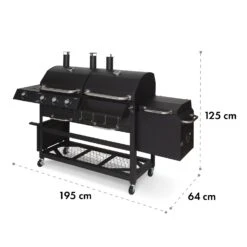Kingsville Smoker Kombigrill Gas Kohle Smoker 13,5kW 3+1 Brenner 23 Kingsville Smoker Kombigrill Gas Kohle Smoker 13,5kW 3+1 Brenner -Klarstein Verkaufsgeschäft 10035409 yy 0011 logo