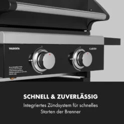 Valdosta 2.0 Gasgrill 2x3,6kW Brenner Edelstahl 18 Valdosta 2.0 Gasgrill 2x3,6kW Brenner Edelstahl -Klarstein Verkaufsgeschäft 10035413 de 0007 logo