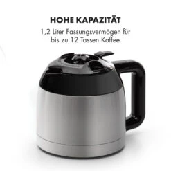 Arabica Thermoskanne Zubehör Ersatz Edelstahl Silber/schwarz -Klarstein Verkaufsgeschäft 10035422 de 0005 logo