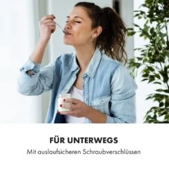 Gaia Greek Joghurt-Maker 1,26 L 6 Gläser Inkl. Sieb-Box -Klarstein Verkaufsgeschäft 10035435 de 0004 logo