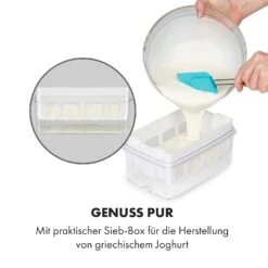 Gaia Greek Joghurt-Maker 1,26 L 6 Gläser Inkl. Sieb-Box -Klarstein Verkaufsgeschäft 10035435 de 0006 logo