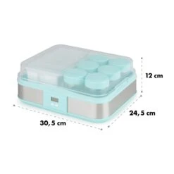 Gaia Greek Joghurt-Maker 1,26 L 6 Gläser Inkl. Sieb-Box -Klarstein Verkaufsgeschäft 10035435 yy 0008 logo Klarstein Gaia Greek Joghurtmaker mint