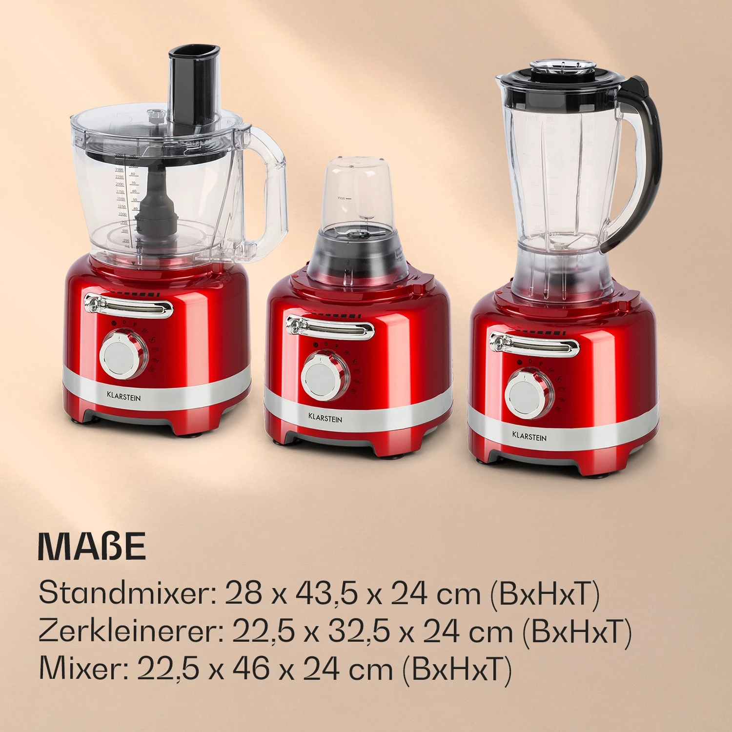 Luca Multifunktionsmixer 1000 W 3 L Stufenlose Geschwindigkeit 6 Modi 9 Luca Multifunktionsmixer 1000 W 3 L Stufenlose Geschwindigkeit 6 Modi – Bild 7