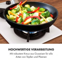 Goldflame Domino Gaskochfeld 2-flammig Messing-Brenner Glaskeramik -Klarstein Verkaufsgeschäft 10035498 de 0007 logo