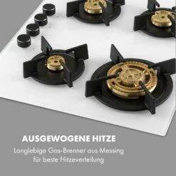 Goldflame 4 Gaskochfeld 4-flammig Messing-Brenner Glaskeramik -Klarstein Verkaufsgeschäft 10035499 de 0003 logo
