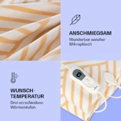 Dr. Watson XXL Heizdecke 3 Stufen Waschbar 200x180cm Mikroplüsch -Klarstein Verkaufsgeschäft 10035502 de 0003 logo