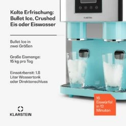 Eiszeit Crush Eiswürfelmaschine 2 Größen Crushed Ice 10 Eiszeit Crush Eiswürfelmaschine 2 Größen Crushed Ice -Klarstein Verkaufsgeschäft 10035509 de 0002 usp