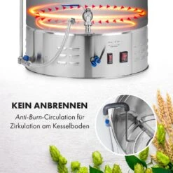 Brauheld Pro Maischekessel 3300W 70L 30-100°C Umwälzpumpe Edelstahl -Klarstein Verkaufsgeschäft 10035516 de 0006 logo