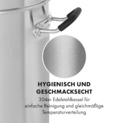 Brauheld Pro Maischekessel 3300W 70L 30-100°C Umwälzpumpe Edelstahl -Klarstein Verkaufsgeschäft 10035516 de 0007 logo